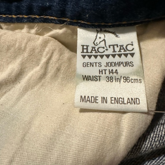Hac Tac Denim Horse Riding Jodhpurs Jeans equestrian Waist 38" - Picture 12 of 12